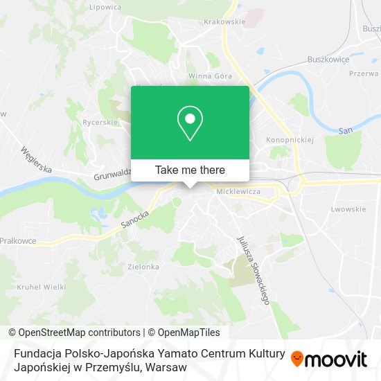 Fundacja Polsko-Japońska Yamato Centrum Kultury Japońskiej w Przemyślu map