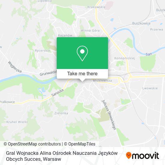 Gral Wojnacka Alina Ośrodek Nauczania Języków Obcych Succes map