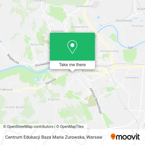 Карта Centrum Edukacji Baza Maria Zurowska