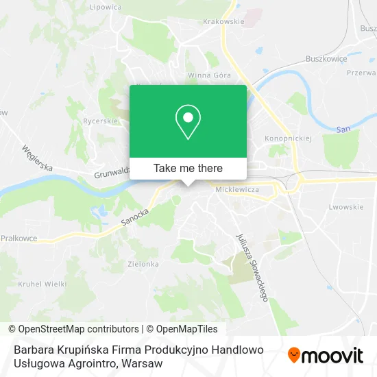 Barbara Krupińska Firma Produkcyjno Handlowo Usługowa Agrointro map