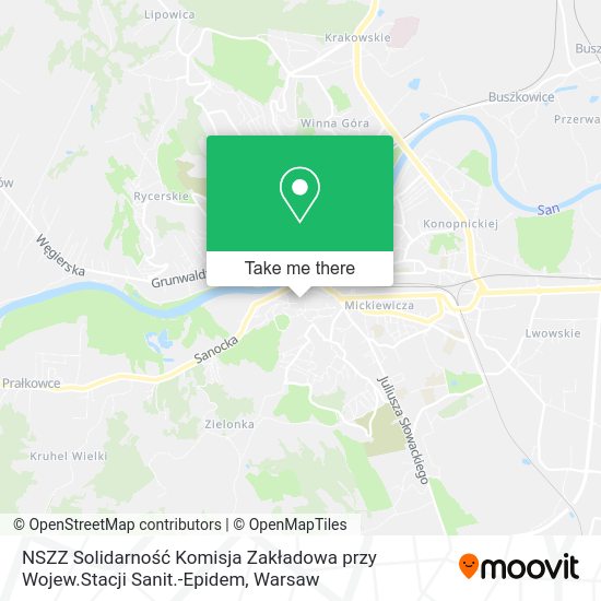 NSZZ Solidarność Komisja Zakładowa przy Wojew.Stacji Sanit.-Epidem map