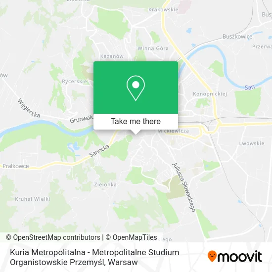 Kuria Metropolitalna - Metropolitalne Studium Organistowskie Przemyśl map