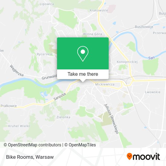 Bike Rooms map