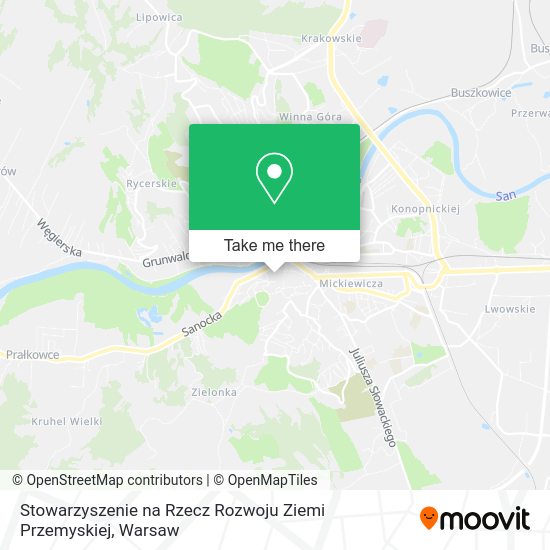 Stowarzyszenie na Rzecz Rozwoju Ziemi Przemyskiej map