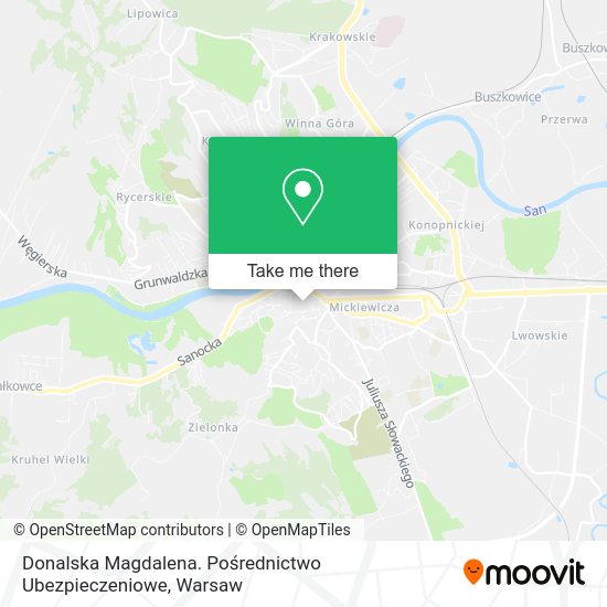 Donalska Magdalena. Pośrednictwo Ubezpieczeniowe map