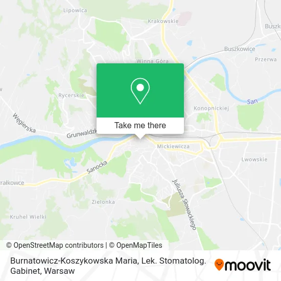 Карта Burnatowicz-Koszykowska Maria, Lek. Stomatolog. Gabinet