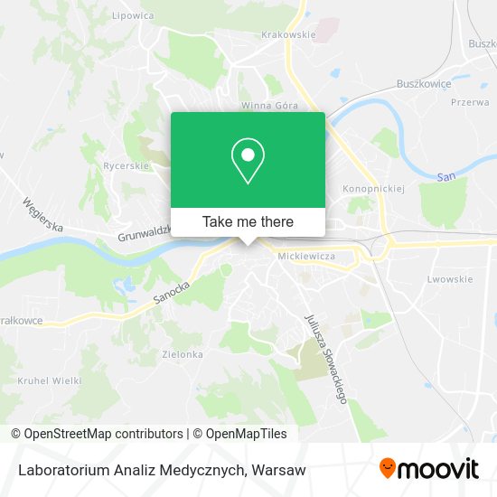 Laboratorium Analiz Medycznych map