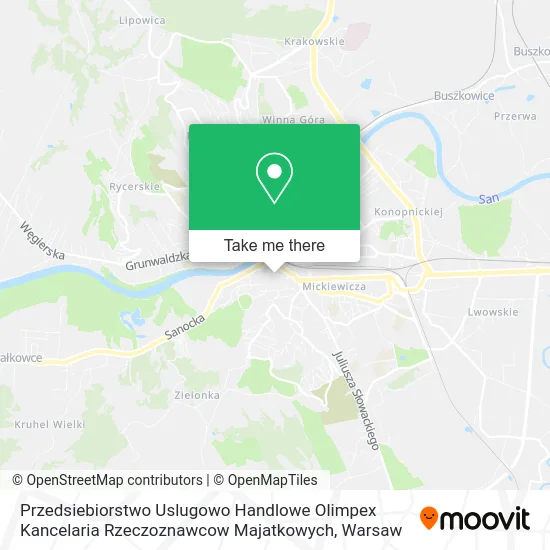 Карта Przedsiebiorstwo Uslugowo Handlowe Olimpex Kancelaria Rzeczoznawcow Majatkowych