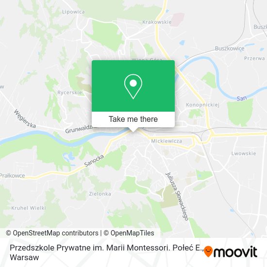 Przedszkole Prywatne im. Marii Montessori. Połeć E. map