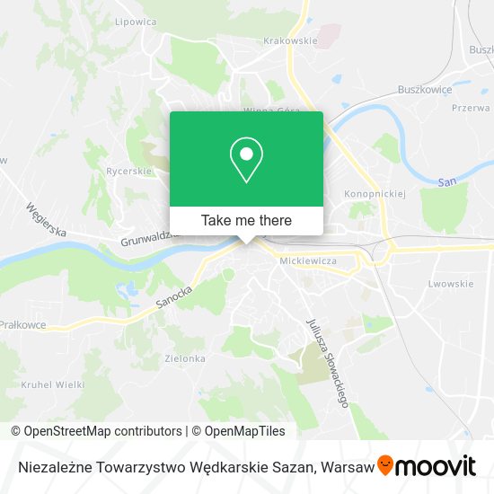 Niezależne Towarzystwo Wędkarskie Sazan map