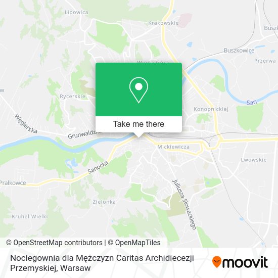 Noclegownia dla Mężczyzn Caritas Archidiecezji Przemyskiej map