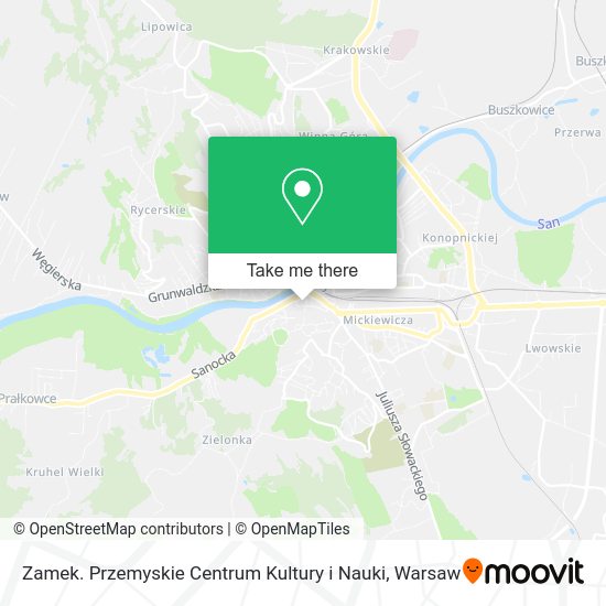 Zamek. Przemyskie Centrum Kultury i Nauki map