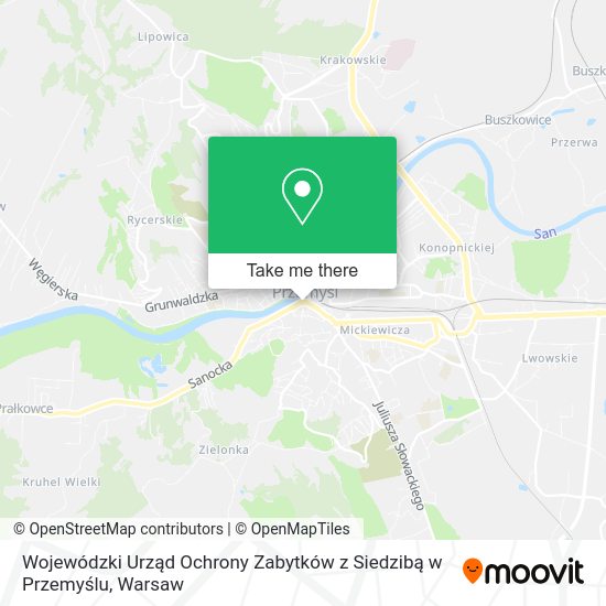 Wojewódzki Urząd Ochrony Zabytków z Siedzibą w Przemyślu map