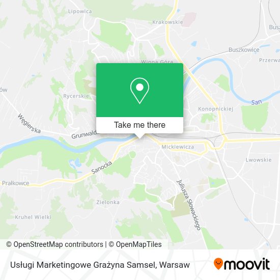 Usługi Marketingowe Grażyna Samsel map