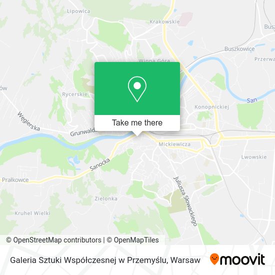 Galeria Sztuki Współczesnej w Przemyślu map