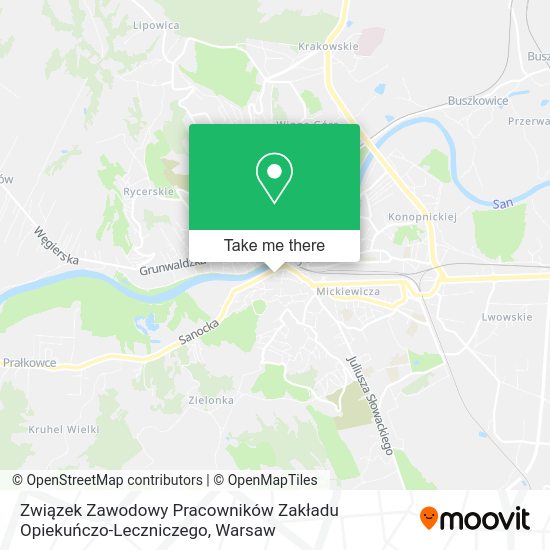 Związek Zawodowy Pracowników Zakładu Opiekuńczo-Leczniczego map