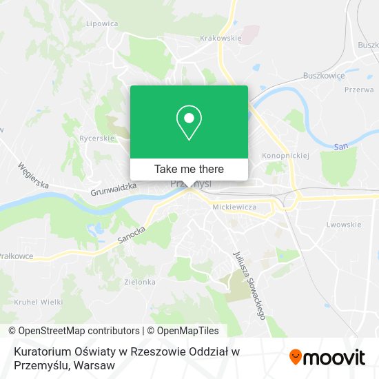 Kuratorium Oświaty w Rzeszowie Oddział w Przemyślu map