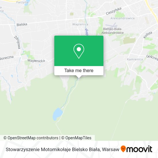 Stowarzyszenie Motomikołaje Bielsko Biała map