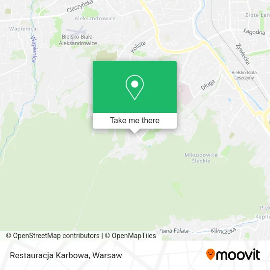 Карта Restauracja Karbowa