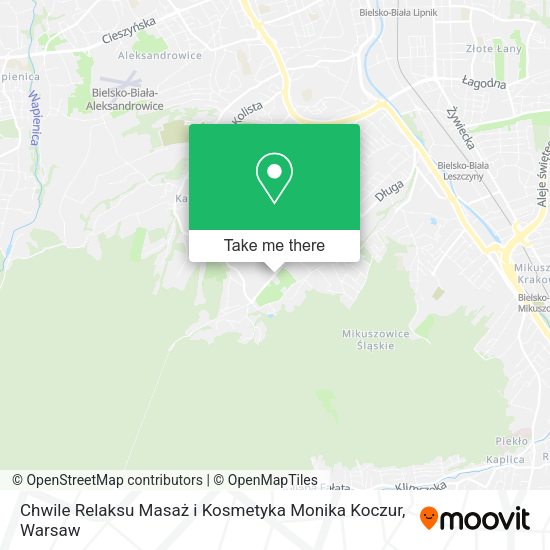 Chwile Relaksu Masaż i Kosmetyka Monika Koczur map