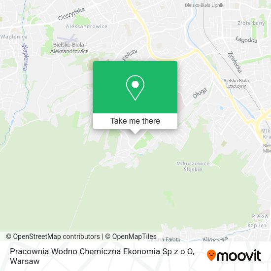 Pracownia Wodno Chemiczna Ekonomia Sp z o O map