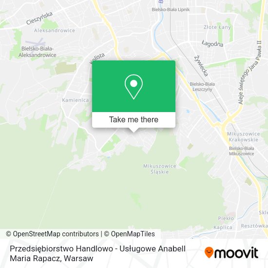 Przedsiębiorstwo Handlowo - Usługowe Anabell Maria Rapacz map