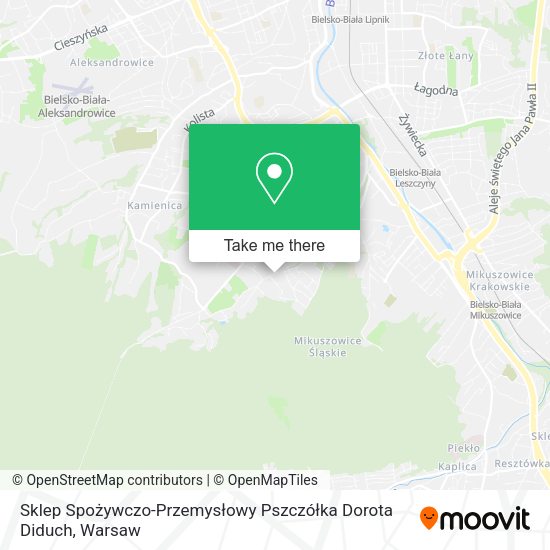 Sklep Spożywczo-Przemysłowy Pszczółka Dorota Diduch map