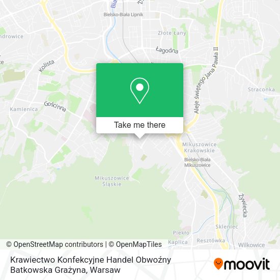 Krawiectwo Konfekcyjne Handel Obwoźny Batkowska Grażyna map