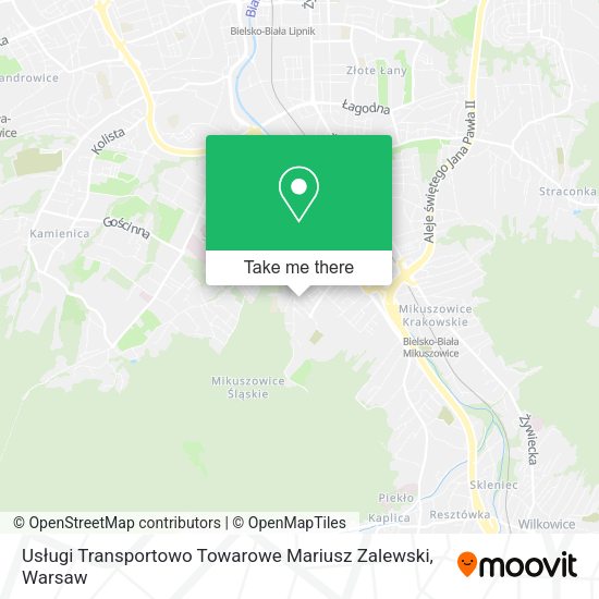 Usługi Transportowo Towarowe Mariusz Zalewski map