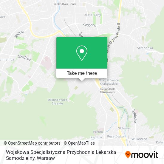 Wojskowa Specjalistyczna Przychodnia Lekarska Samodzielny map