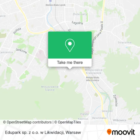 Карта Edupark sp. z o.o. w Likwidacji