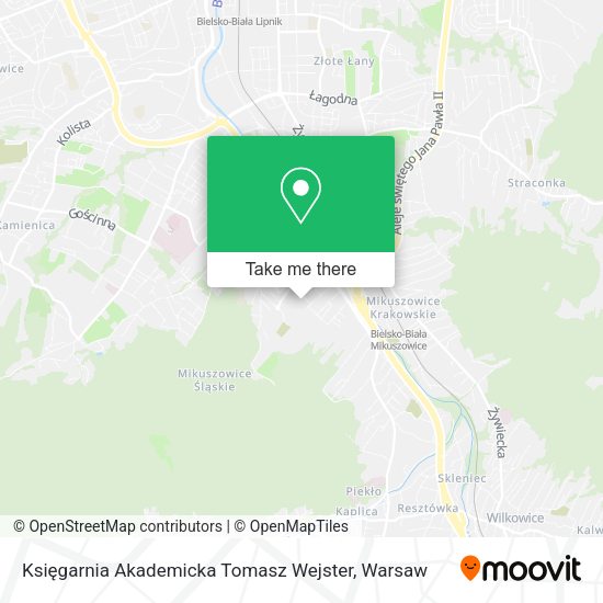 Księgarnia Akademicka Tomasz Wejster map