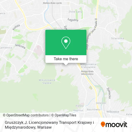 Карта Gruszczyk J. Licencjonowany Transport Krajowy i Międzynarodowy