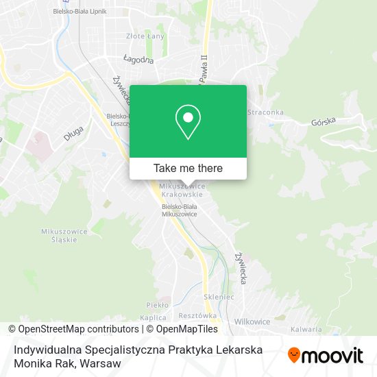 Indywidualna Specjalistyczna Praktyka Lekarska Monika Rak map