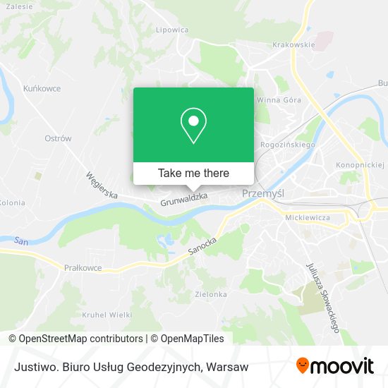 Justiwo. Biuro Usług Geodezyjnych map