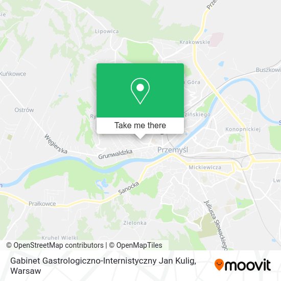 Карта Gabinet Gastrologiczno-Internistyczny Jan Kulig