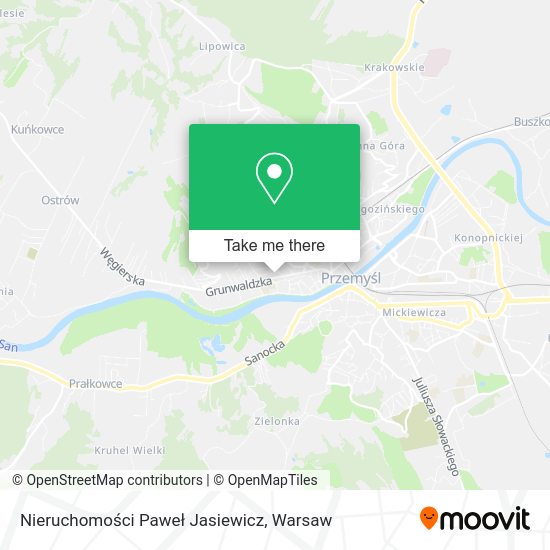 Nieruchomości Paweł Jasiewicz map