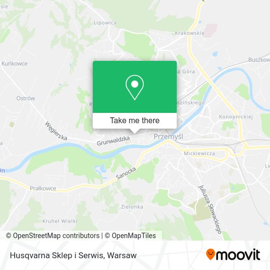 Husqvarna Sklep i Serwis map