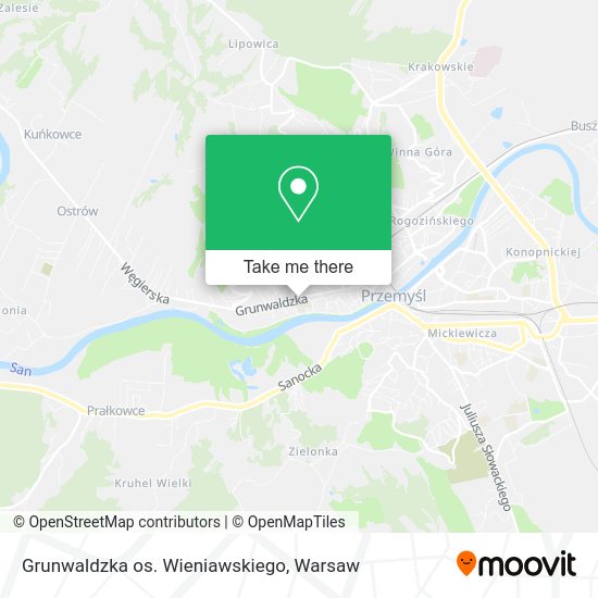 Grunwaldzka os. Wieniawskiego map