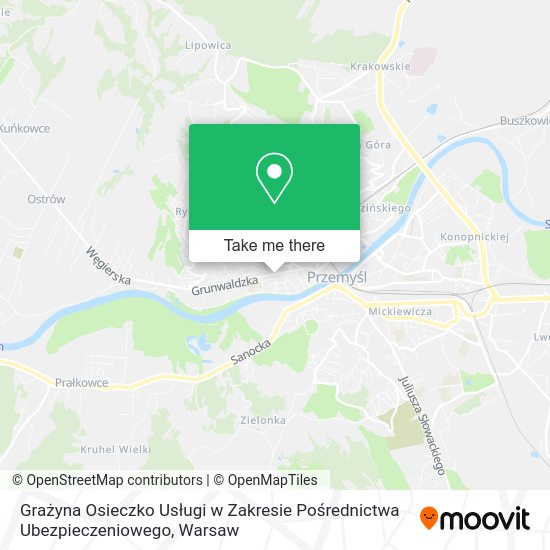 Grażyna Osieczko Usługi w Zakresie Pośrednictwa Ubezpieczeniowego map