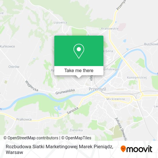 Rozbudowa Siatki Marketingowej Marek Pieniądz map