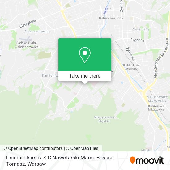 Карта Unimar Unimax S C Nowotarski Marek Boslak Tomasz