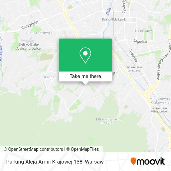 Карта Parking Aleja Armii Krajowej 138