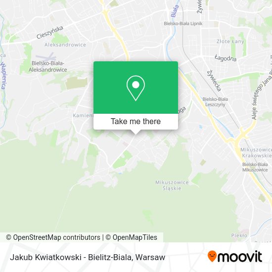 Jakub Kwiatkowski - Bielitz-Biala map