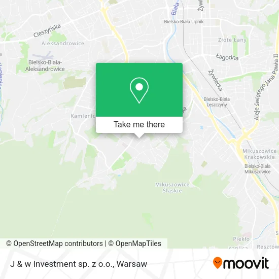 Карта J & w Investment sp. z o.o.