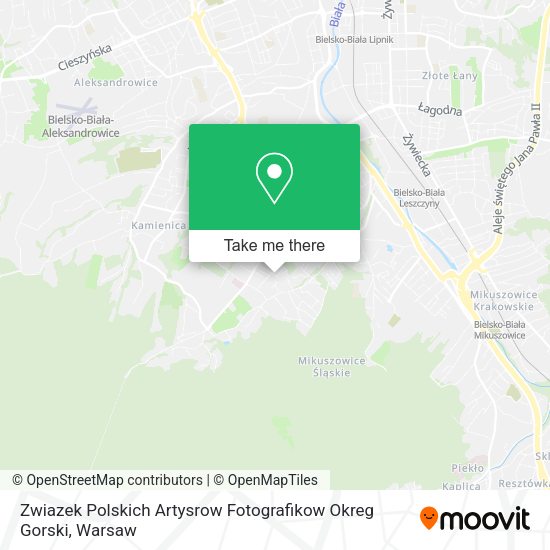 Zwiazek Polskich Artysrow Fotografikow Okreg Gorski map