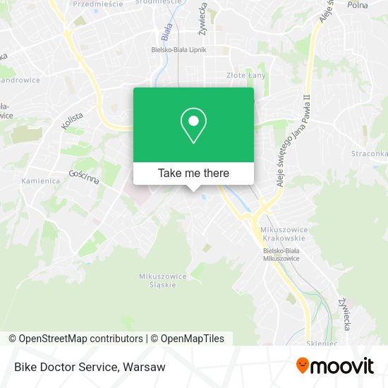 Bike Doctor Service map