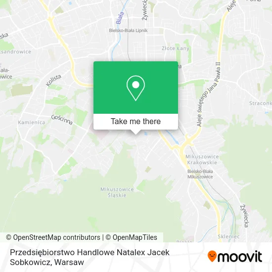 Карта Przedsiębiorstwo Handlowe Natalex Jacek Sobkowicz