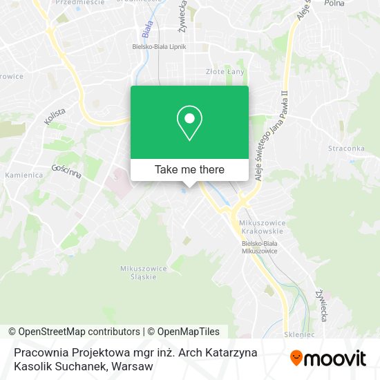 Pracownia Projektowa mgr inż. Arch Katarzyna Kasolik Suchanek map