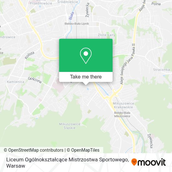 Liceum Ogólnokształcące Mistrzostwa Sportowego map